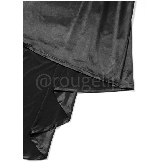 Black Deep V Neck Backless Ruched Long Slip Sheath Dress Evening Gown Prom - Picture 10 of 16